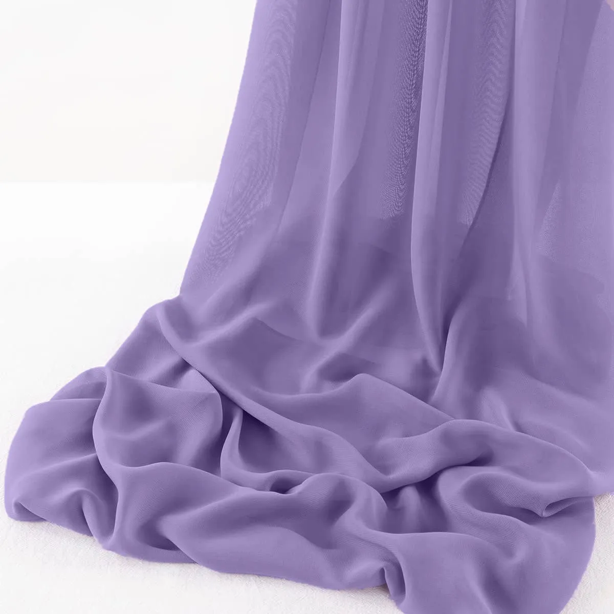 WOOL DOBBY CHIFFON SHEER RUNNER (14" wide x 108" Long)