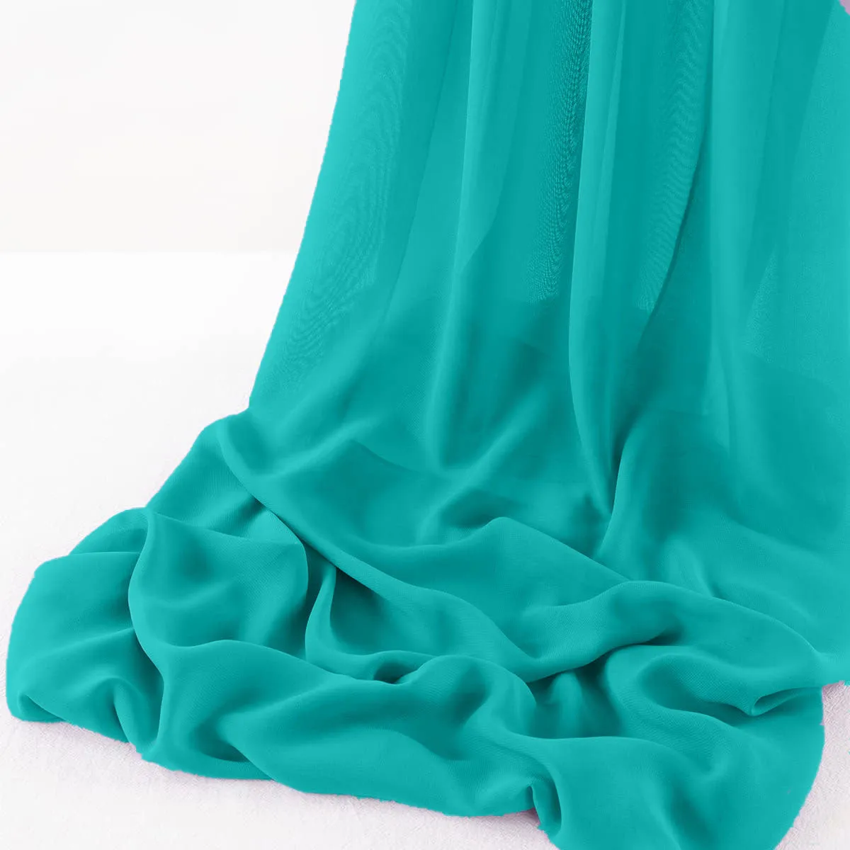 WOOL DOBBY CHIFFON SHEER RUNNER (14" wide x 108" Long)