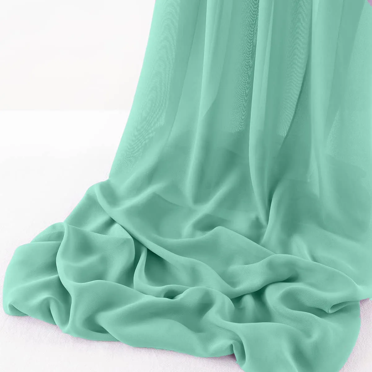 WOOL DOBBY CHIFFON SHEER RUNNER (14" wide x 108" Long)