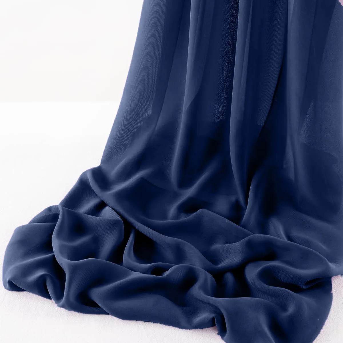 WOOL DOBBY CHIFFON SHEER RUNNER (14" wide x 108" Long)