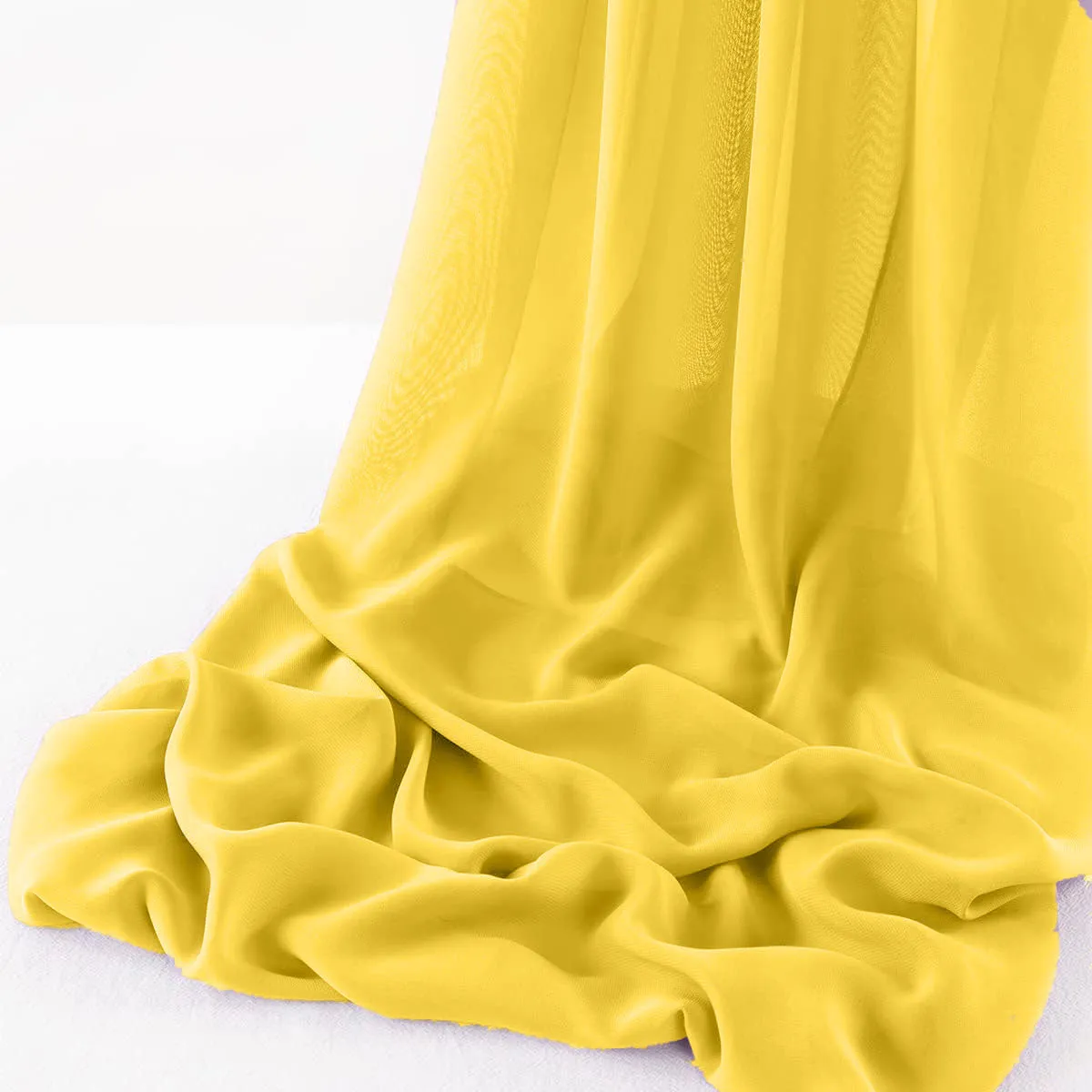WOOL DOBBY CHIFFON SHEER RUNNER (14" wide x 108" Long)