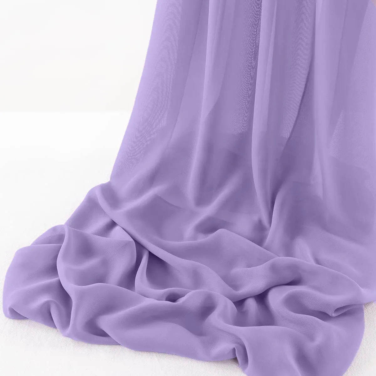 WOOL DOBBY CHIFFON SHEER RUNNER (14" wide x 108" Long)