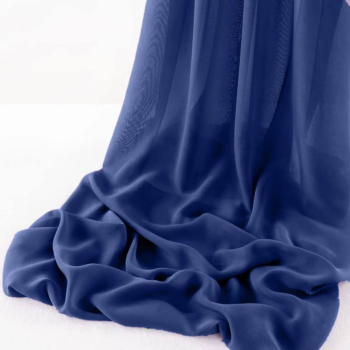 WOOL DOBBY CHIFFON SHEER RUNNER (14" wide x 108" Long)