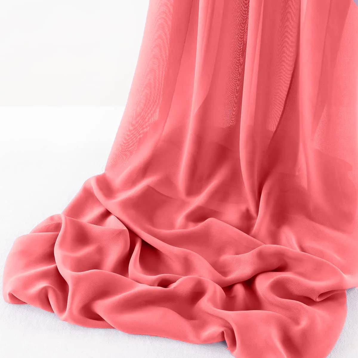 WOOL DOBBY CHIFFON SHEER RUNNER (14" wide x 108" Long)