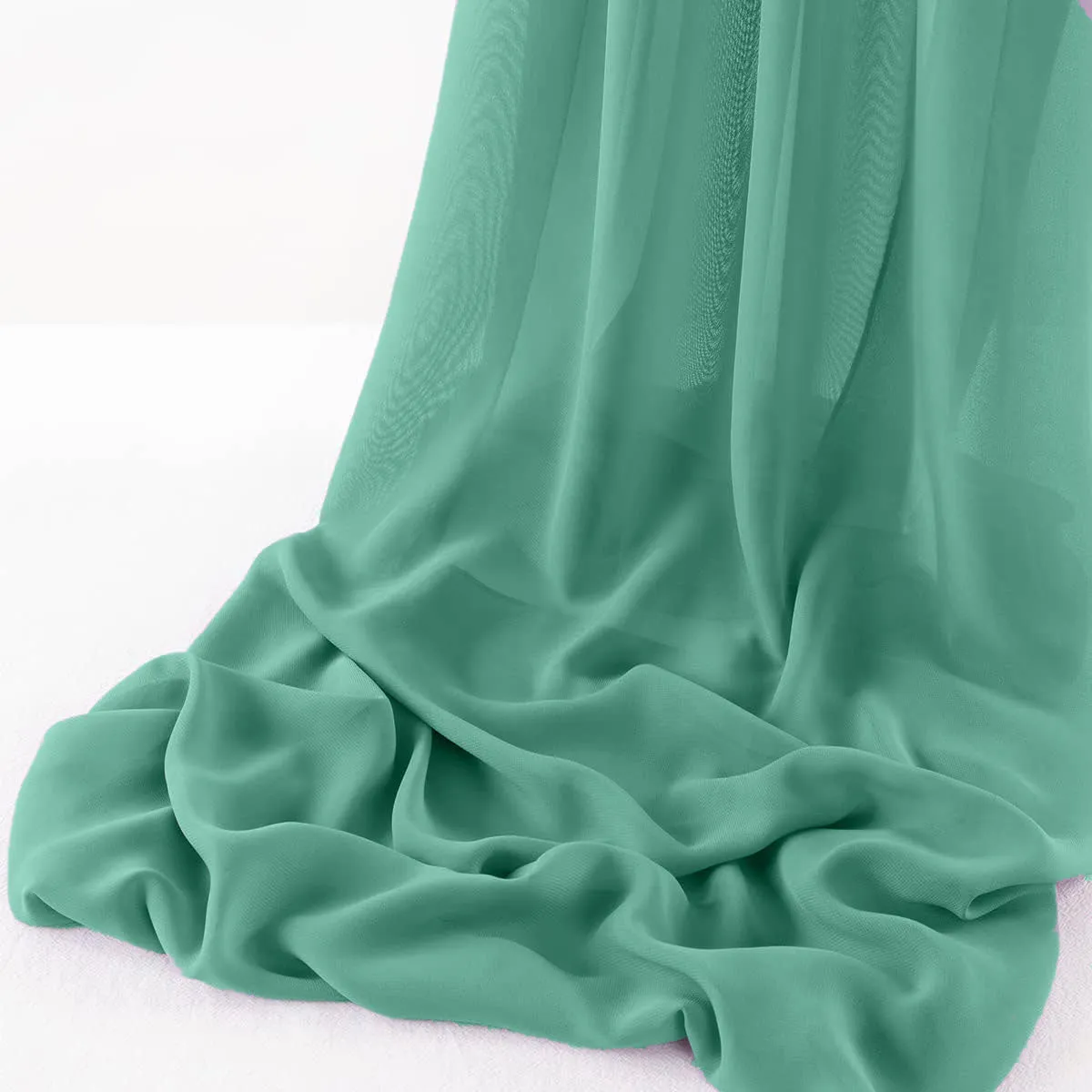 WOOL DOBBY CHIFFON SHEER RUNNER (14" wide x 108" Long)
