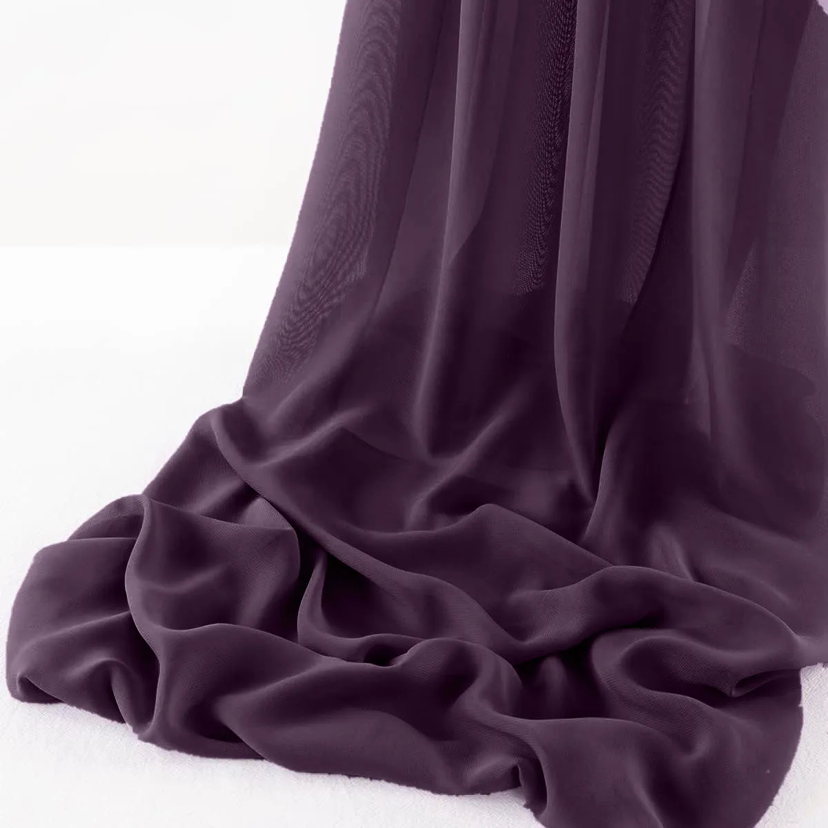 WOOL DOBBY CHIFFON SHEER RUNNER (14" wide x 108" Long)