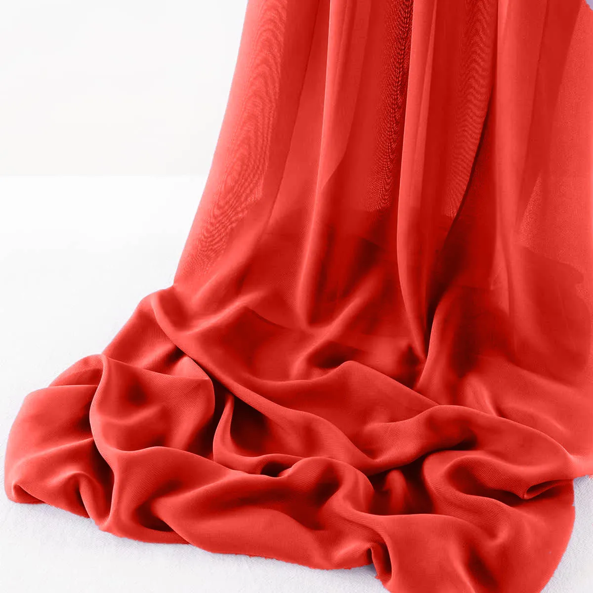 WOOL DOBBY CHIFFON SHEER RUNNER (14" wide x 108" Long)