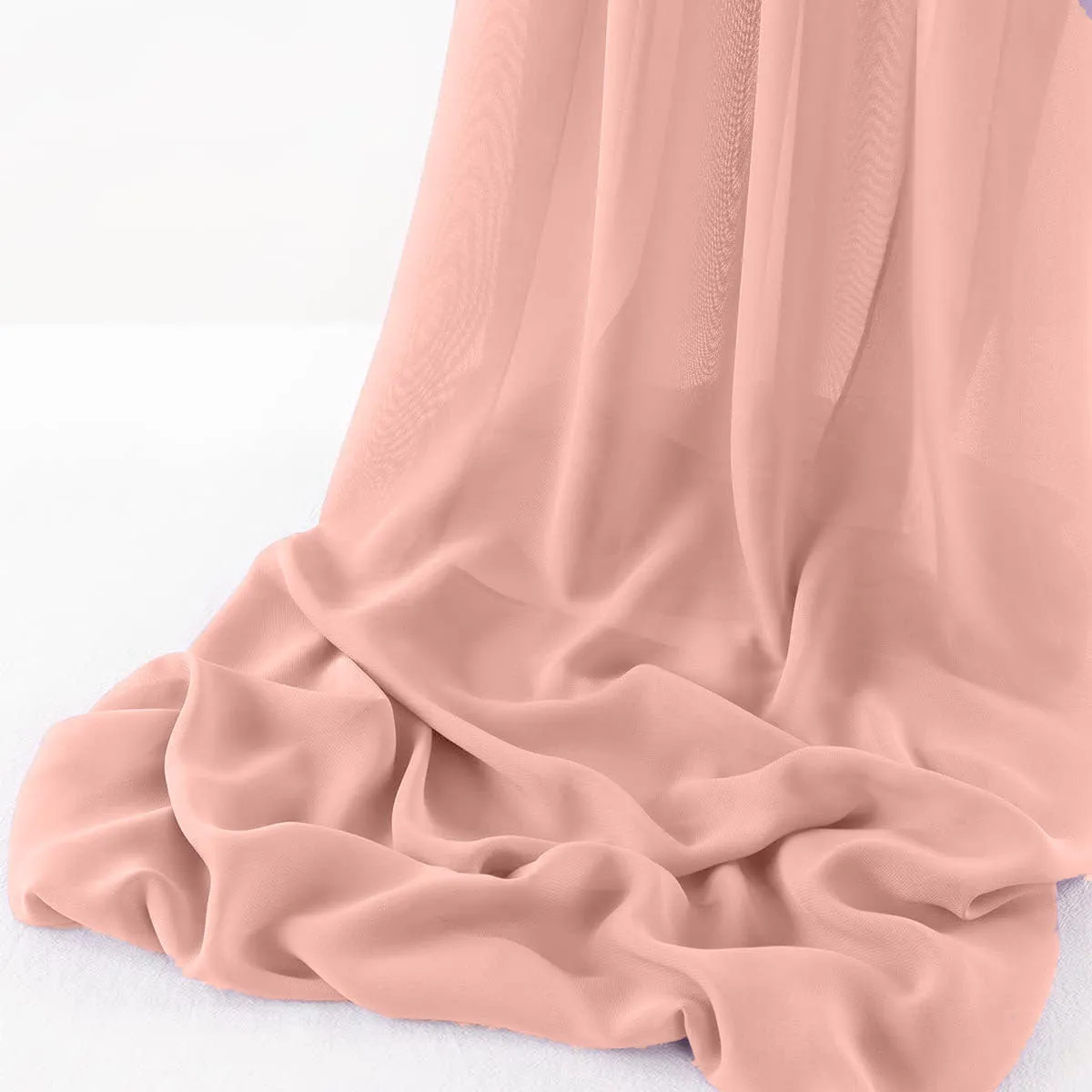 WOOL DOBBY CHIFFON SHEER RUNNER (14" wide x 108" Long)