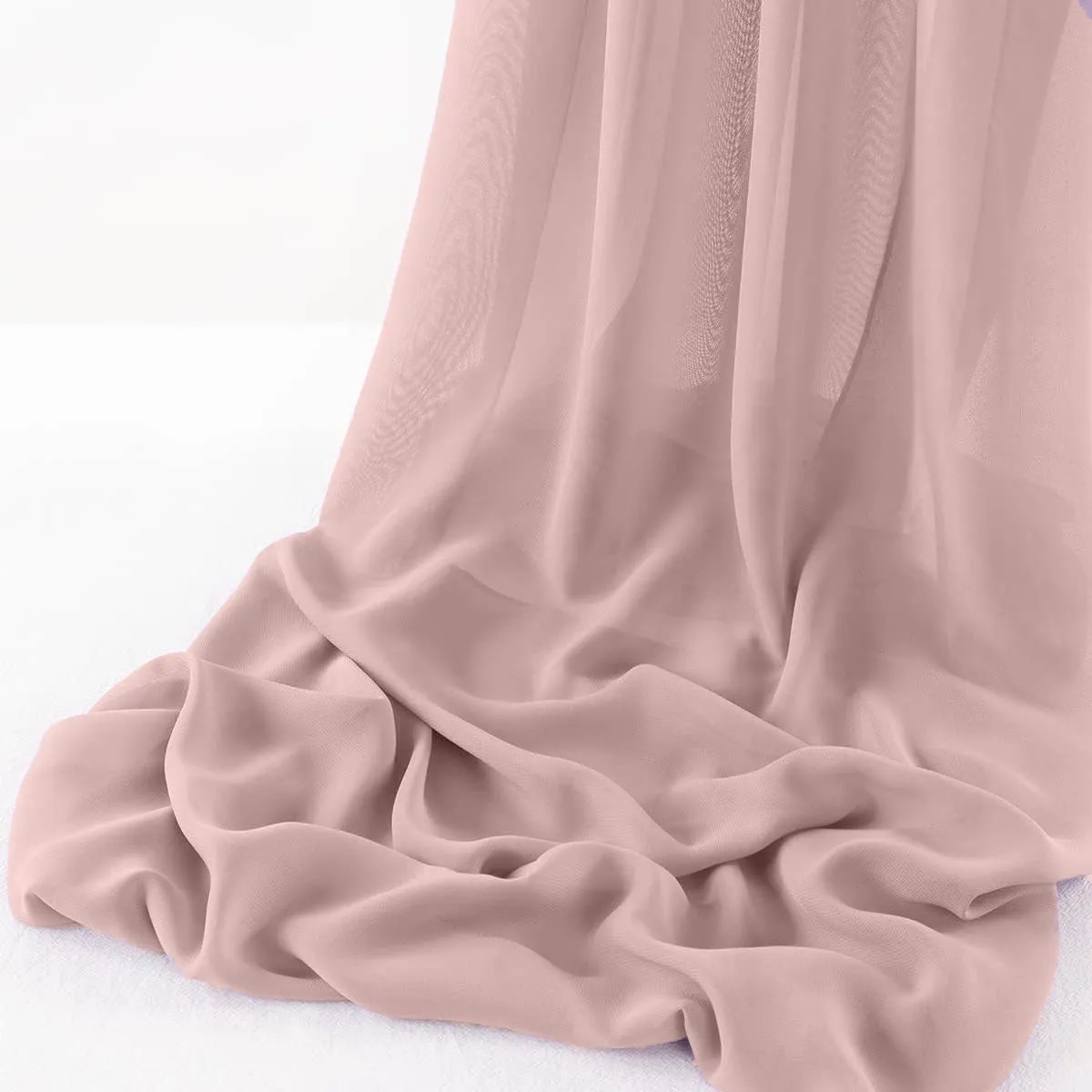 WOOL DOBBY CHIFFON SHEER RUNNER (14" wide x 108" Long)