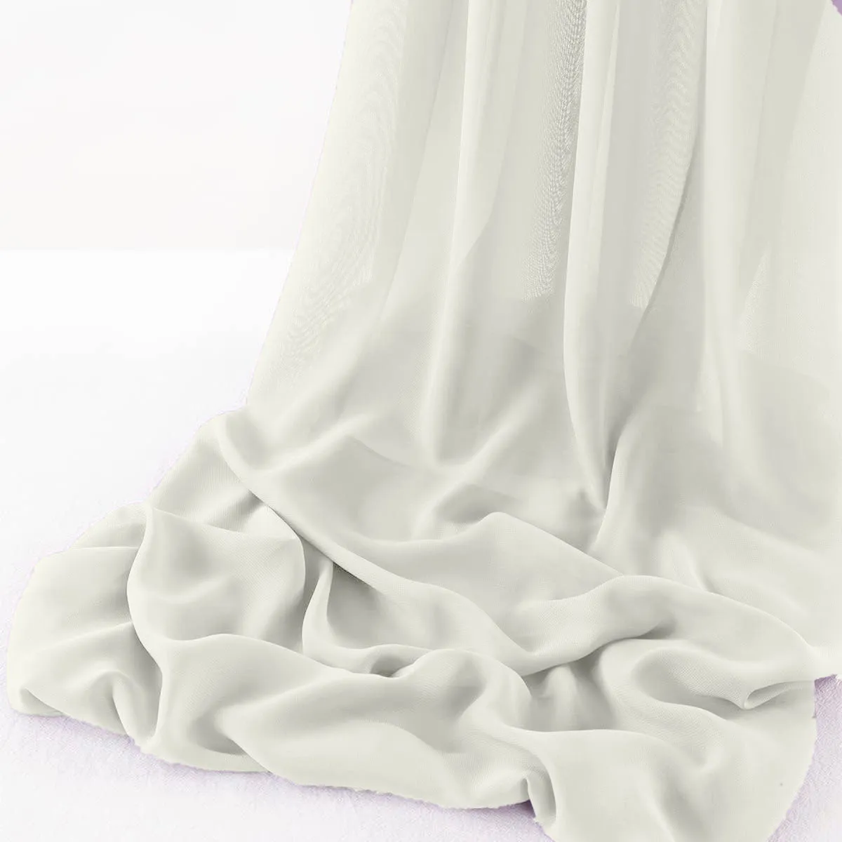 WOOL DOBBY CHIFFON SHEER RUNNER (14" wide x 108" Long)