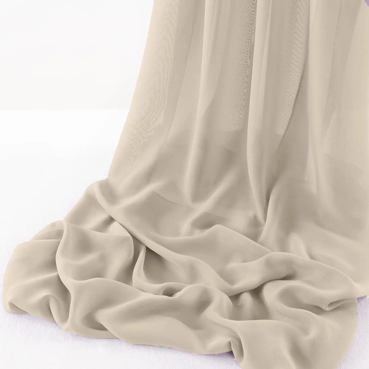 WOOL DOBBY CHIFFON SHEER RUNNER (14" wide x 108" Long)