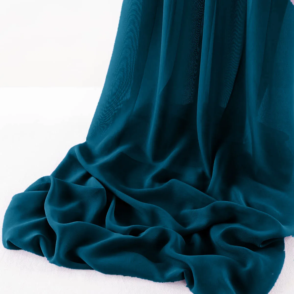 WOOL DOBBY CHIFFON SHEER RUNNER (14" wide x 108" Long)