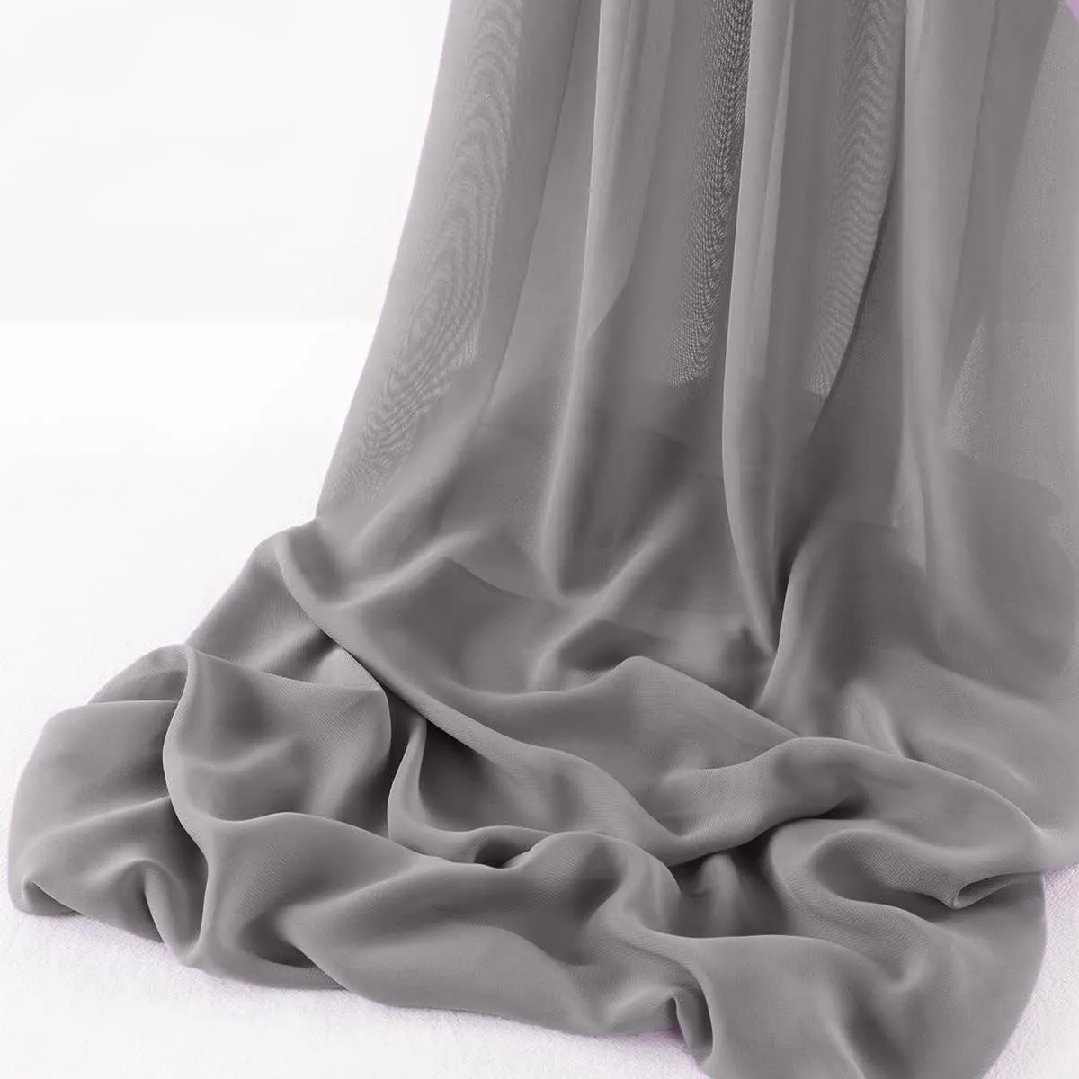 WOOL DOBBY CHIFFON SHEER RUNNER (14" wide x 108" Long)